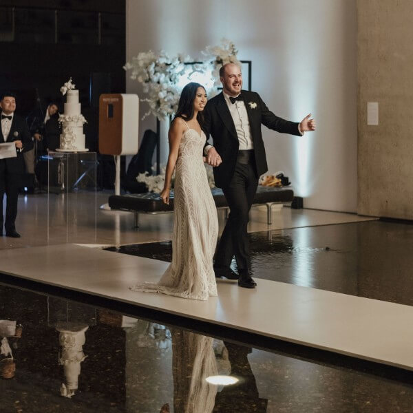 QAGOMA Weddings, Watermall, Queensland Art Gallery / Photograph: Lover of Mine Photography